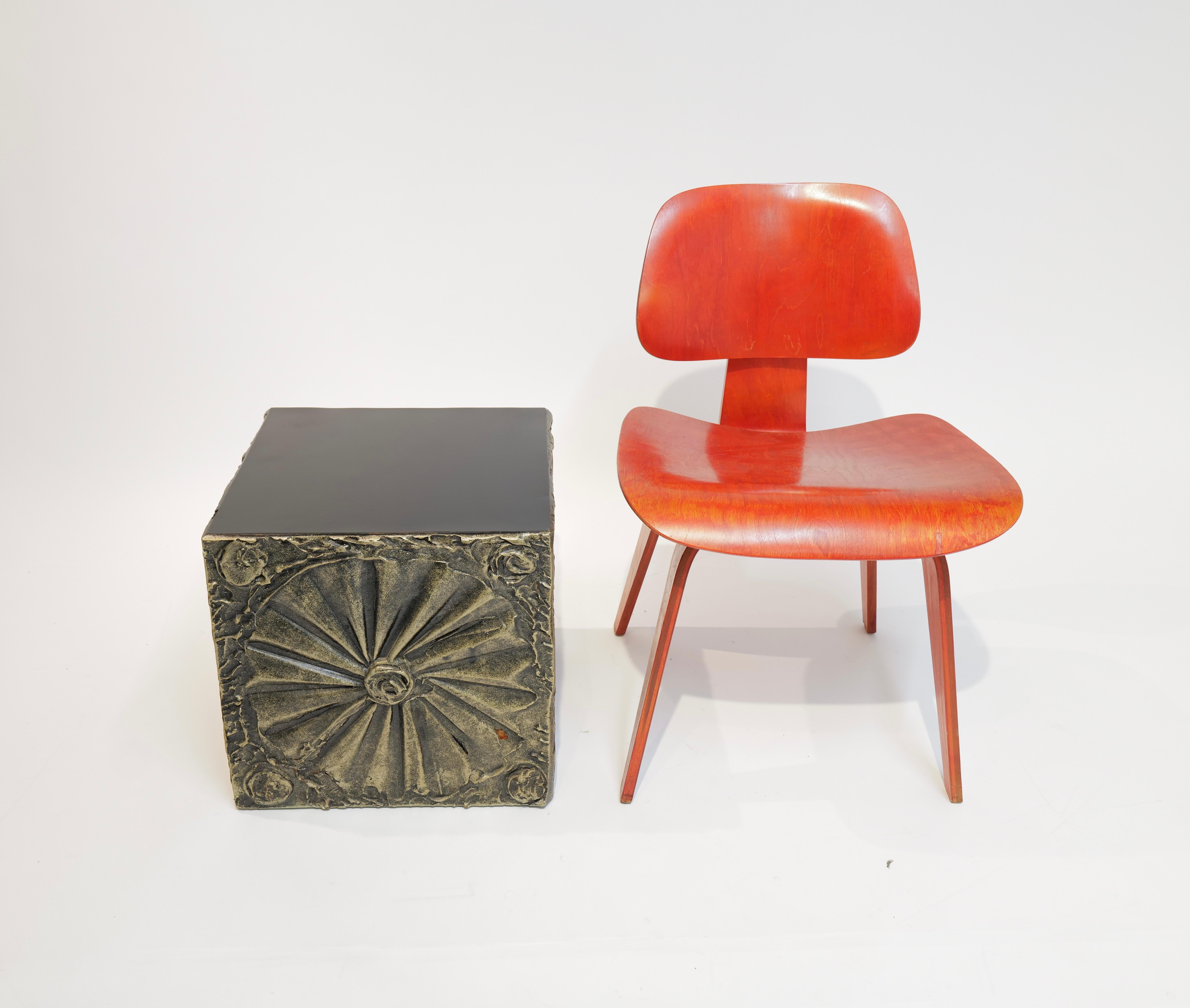 American Brutalist Cube Side Table by Adrian Pearsall for Craft Associates For Sale