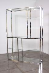 Chrome Etagere in the Style of Milo Baughman