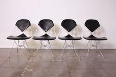 Set of Four Eames for Herman Miller DKR-2 Bikini Dining Chairs