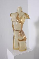 Vintage Lucite or Acrylic Torso Sculpture