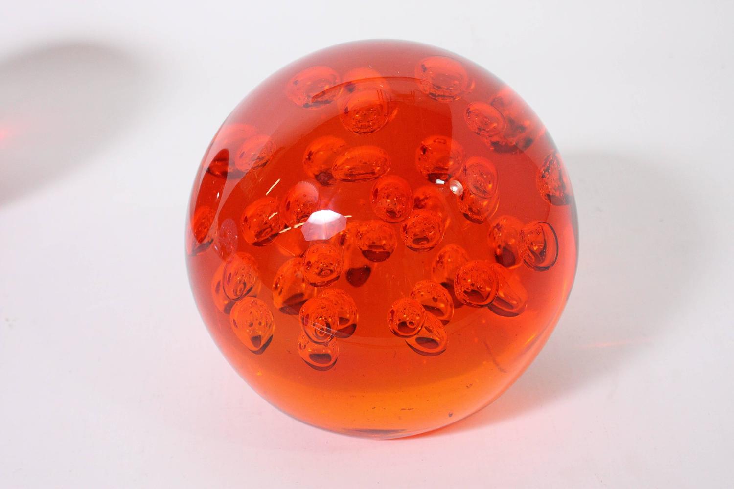Large Handblown Bubble Glass Spheres For Sale at 1stdibs