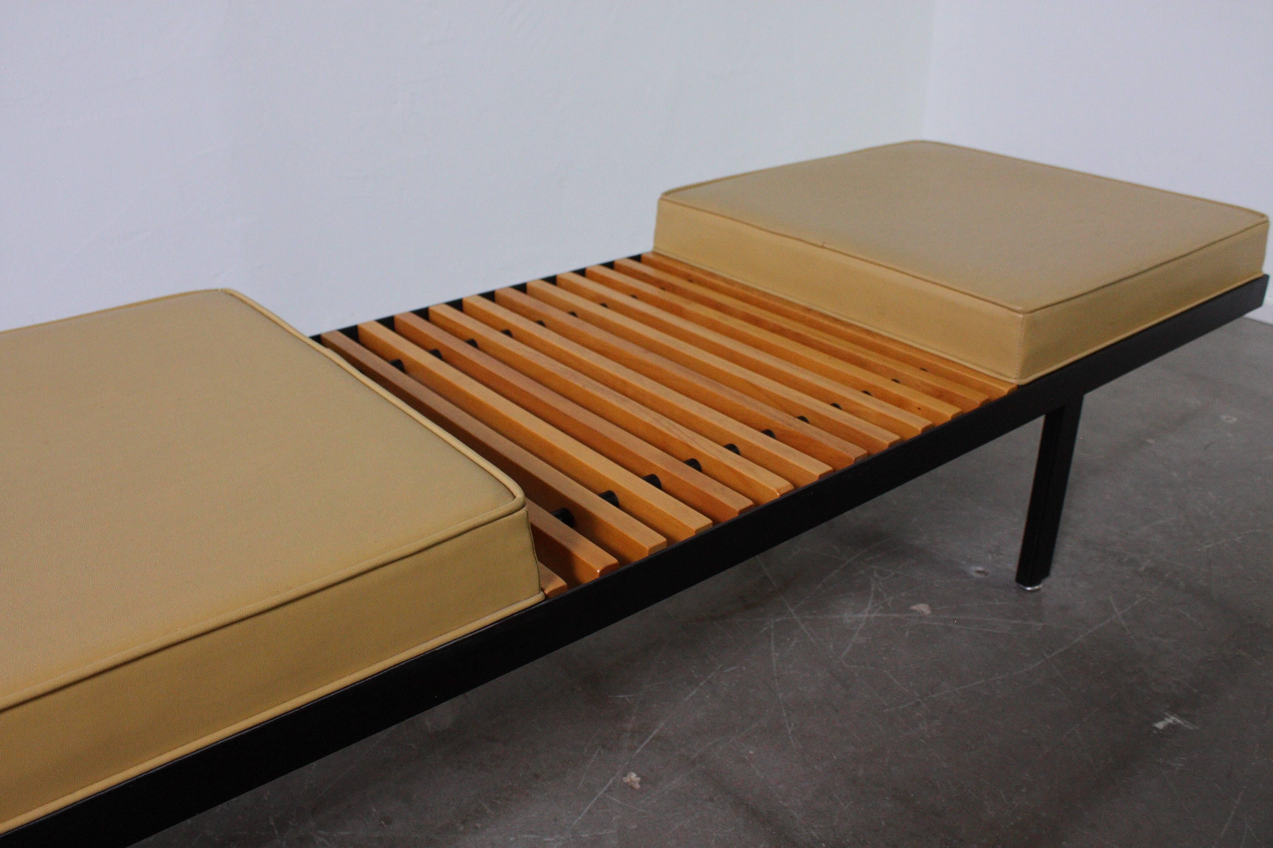 Mid-Century Modern Steel Contract Bench by George Nelson for Herman Miller