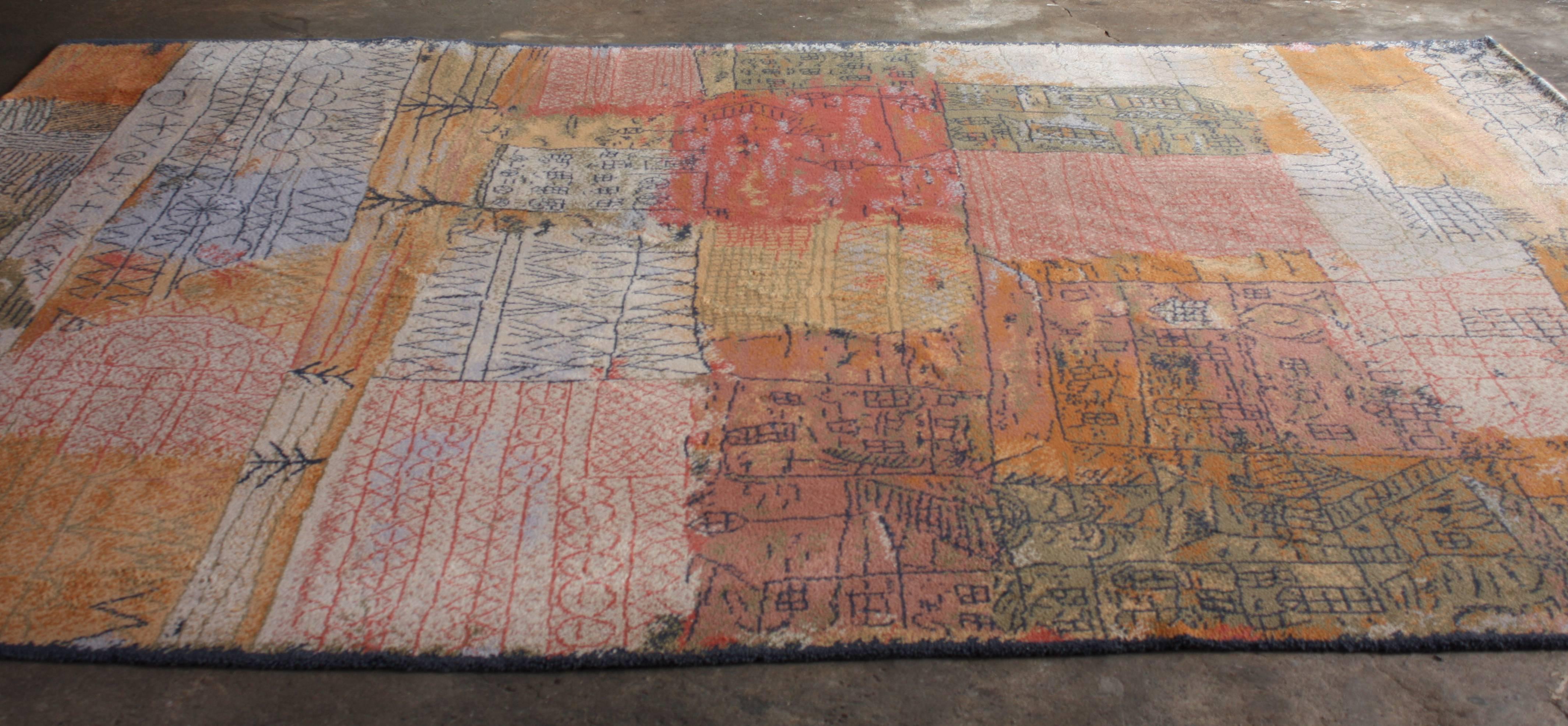 Wool Large Rug by Ege Axminster A/S, Denmark, after Paul Klee