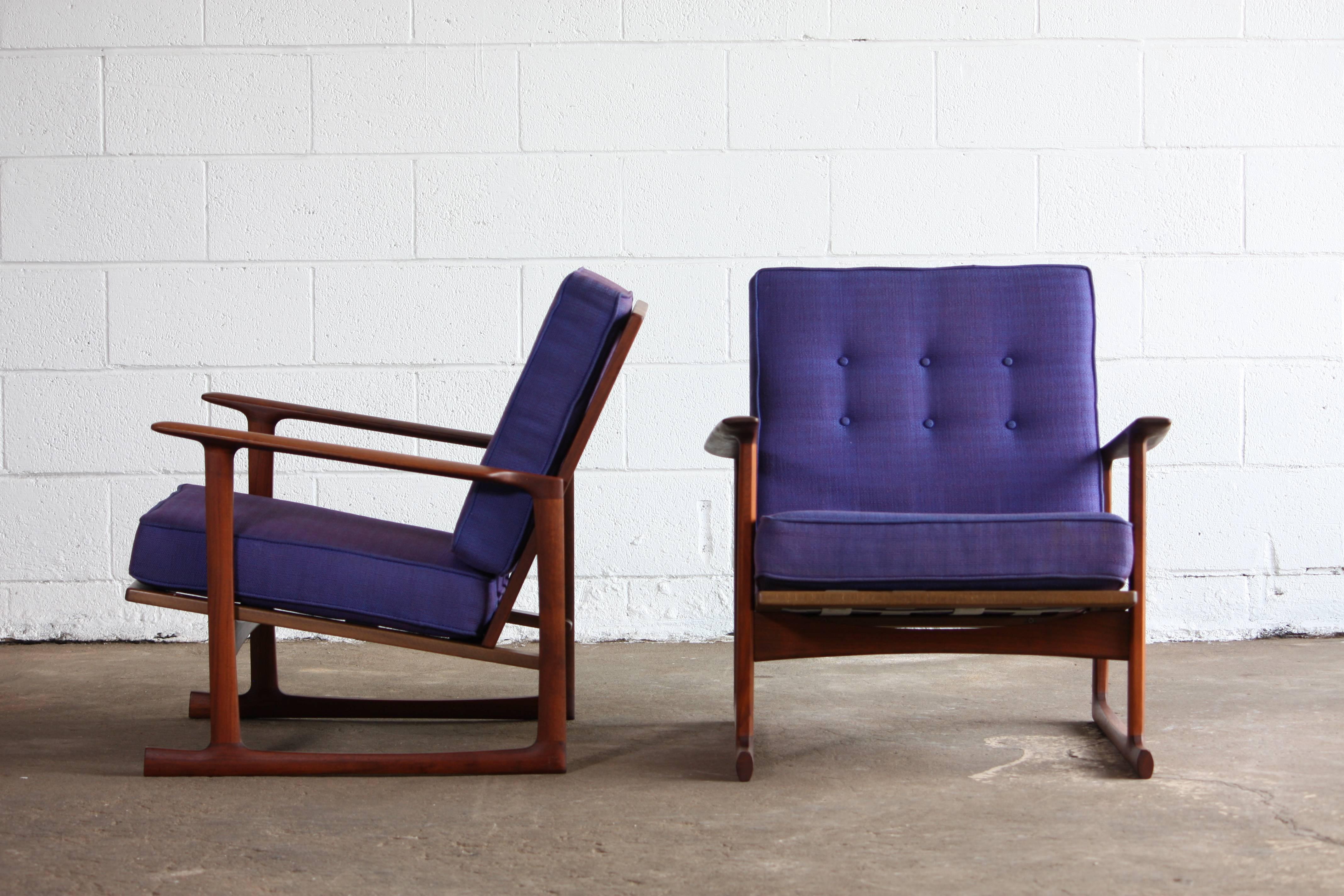 Mid-Century Modern Lounge Chairs by Ib Kofod Larsen for Selig