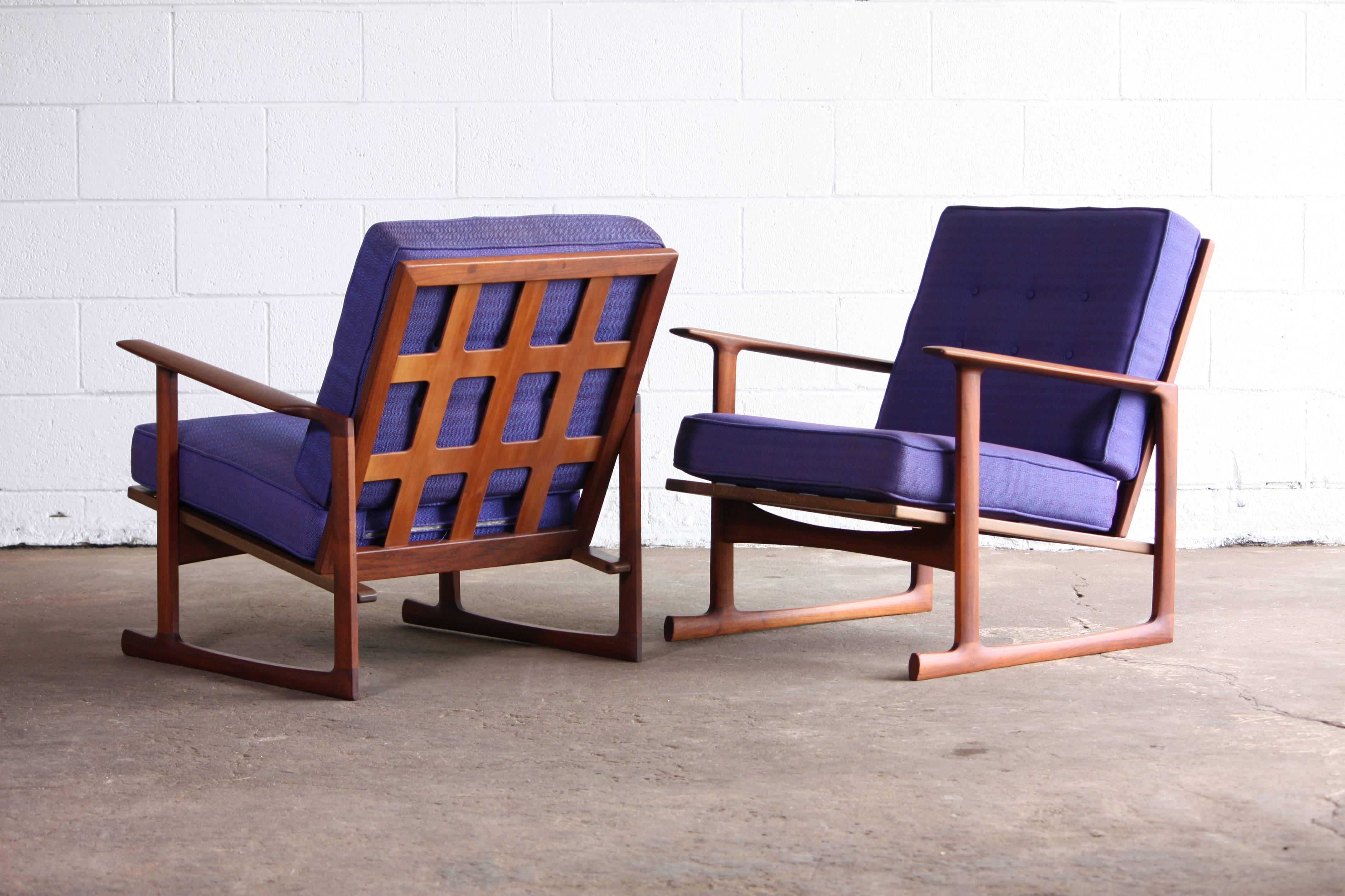 Mid-20th Century Lounge Chairs by Ib Kofod Larsen for Selig