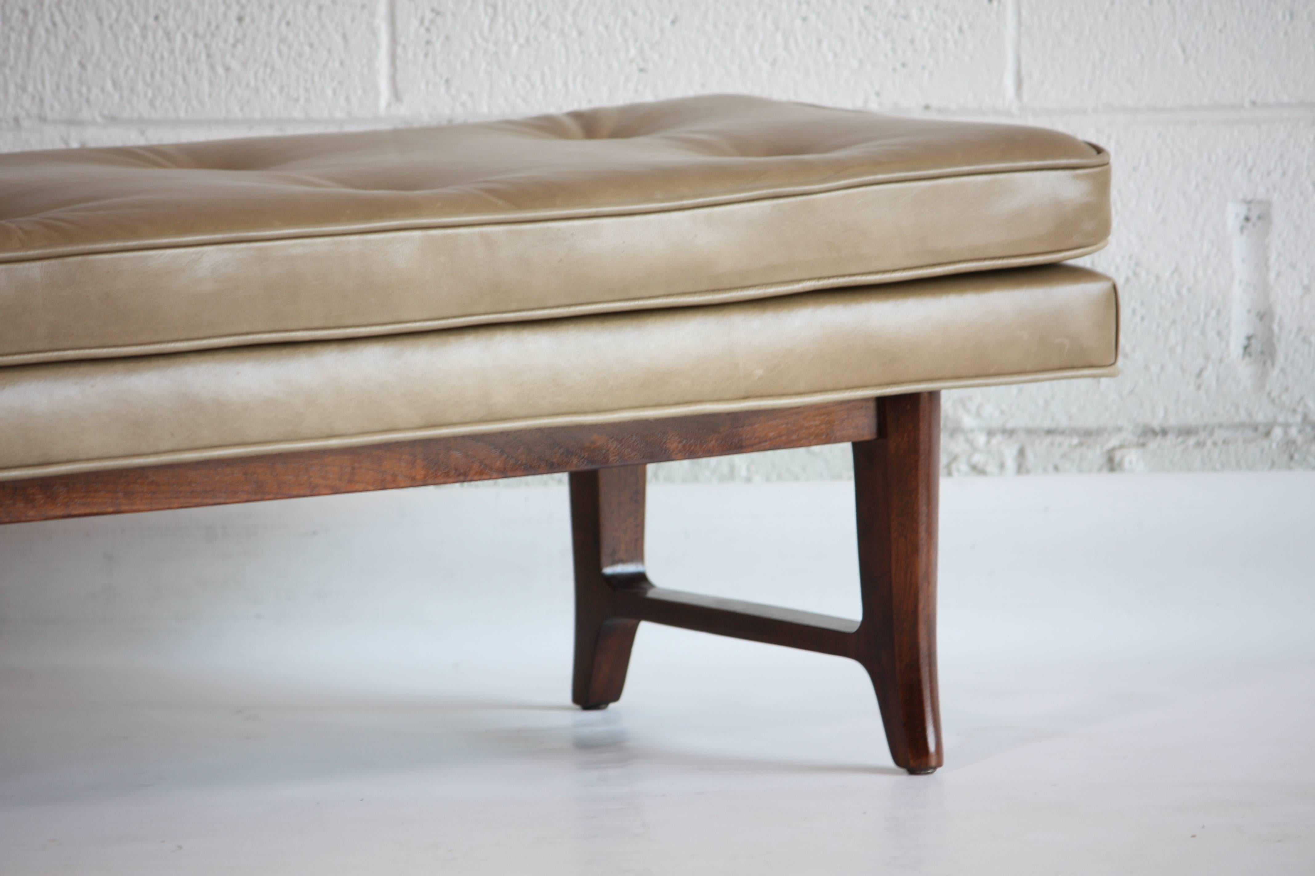 American Leather Bench by Edward Wormley for Dunbar