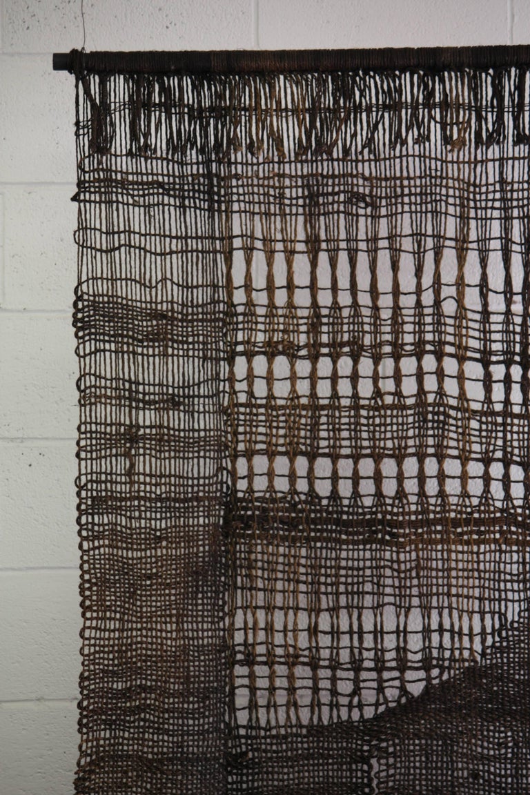 Large off Loom Weaving Fiber Art Wall Hanging at 1stDibs off loom