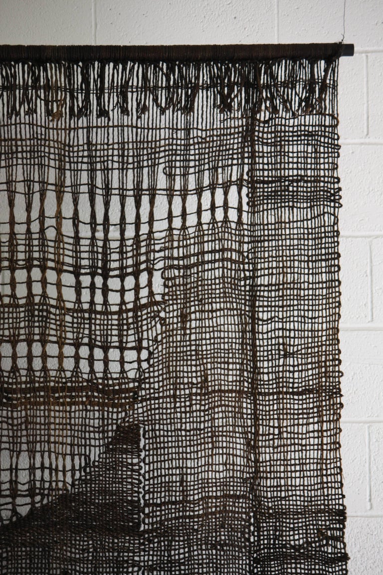 Large off Loom Weaving Fiber Art Wall Hanging at 1stDibs
