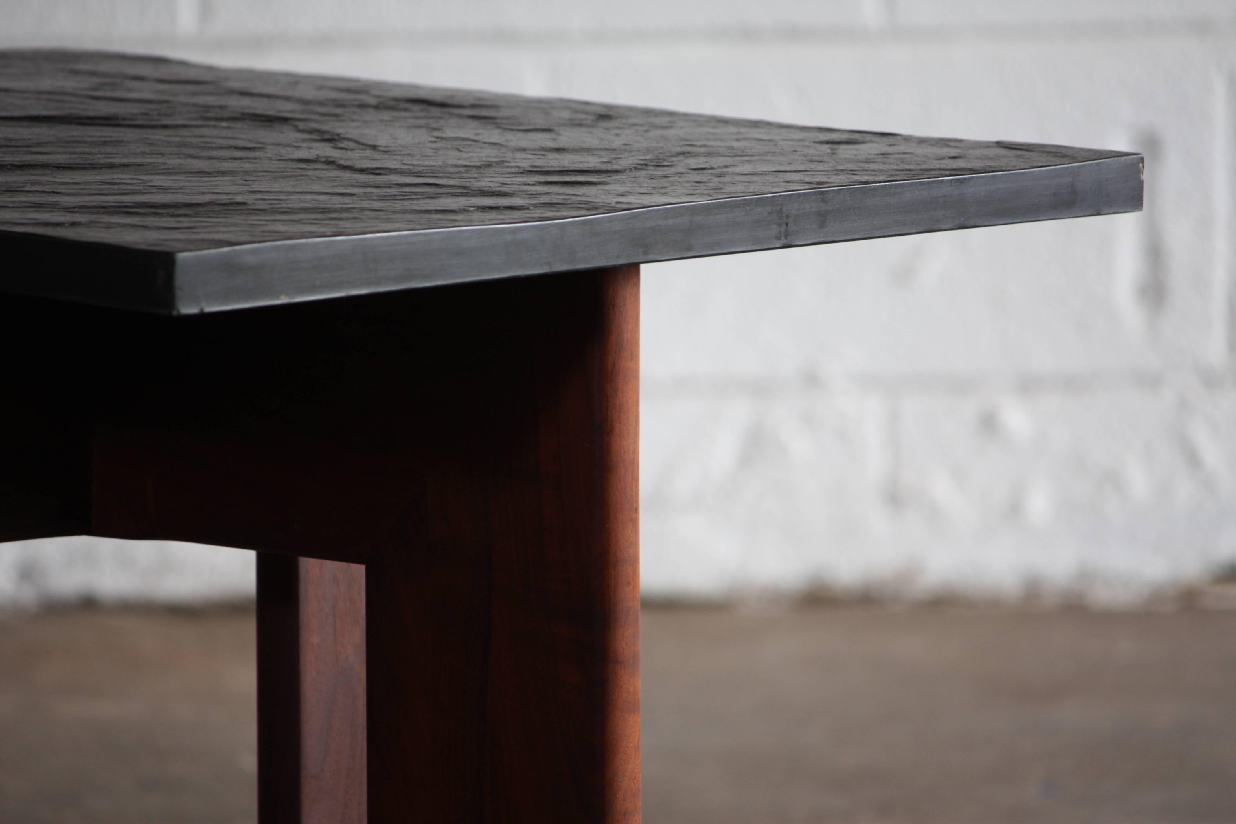 Mid-Century Modern Adrian Pearsall Slate and Walnut Side/Cocktail Table