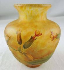 Cabinet Size Art Nouveau Daum Nancy Vase with Floral Decoration, circa 1895