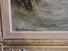 Cavalier Michele Federico Italian Oil on Canvas, "Capri"