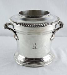 Pair of Early 19th Century Sheffield Plate Wine Coolers with Fitted Liners
