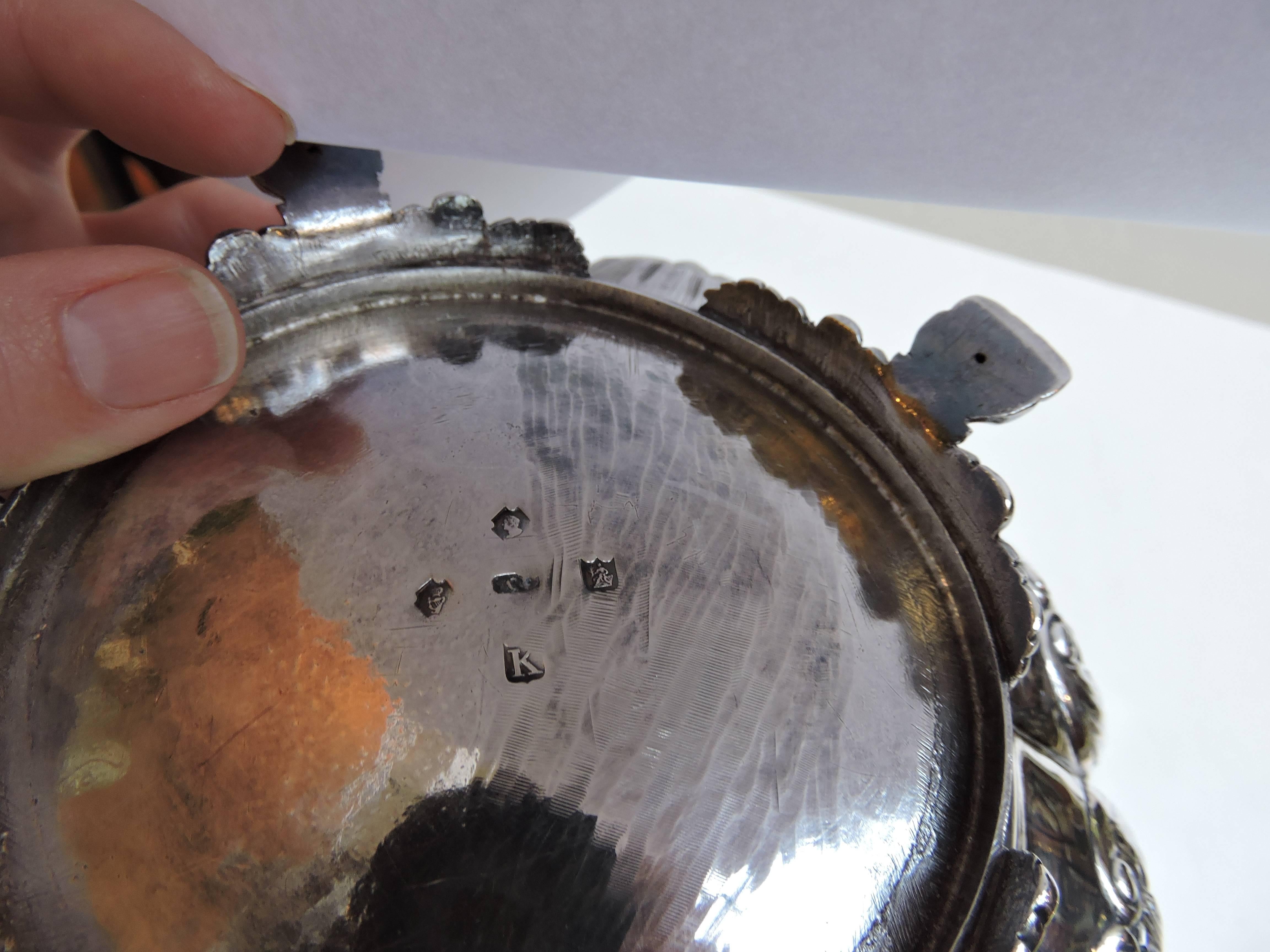 Mid-19th Century Four-Piece Irish Sterling Tea Service, Charles Marsh, Dublin, Dated 1834 For Sale