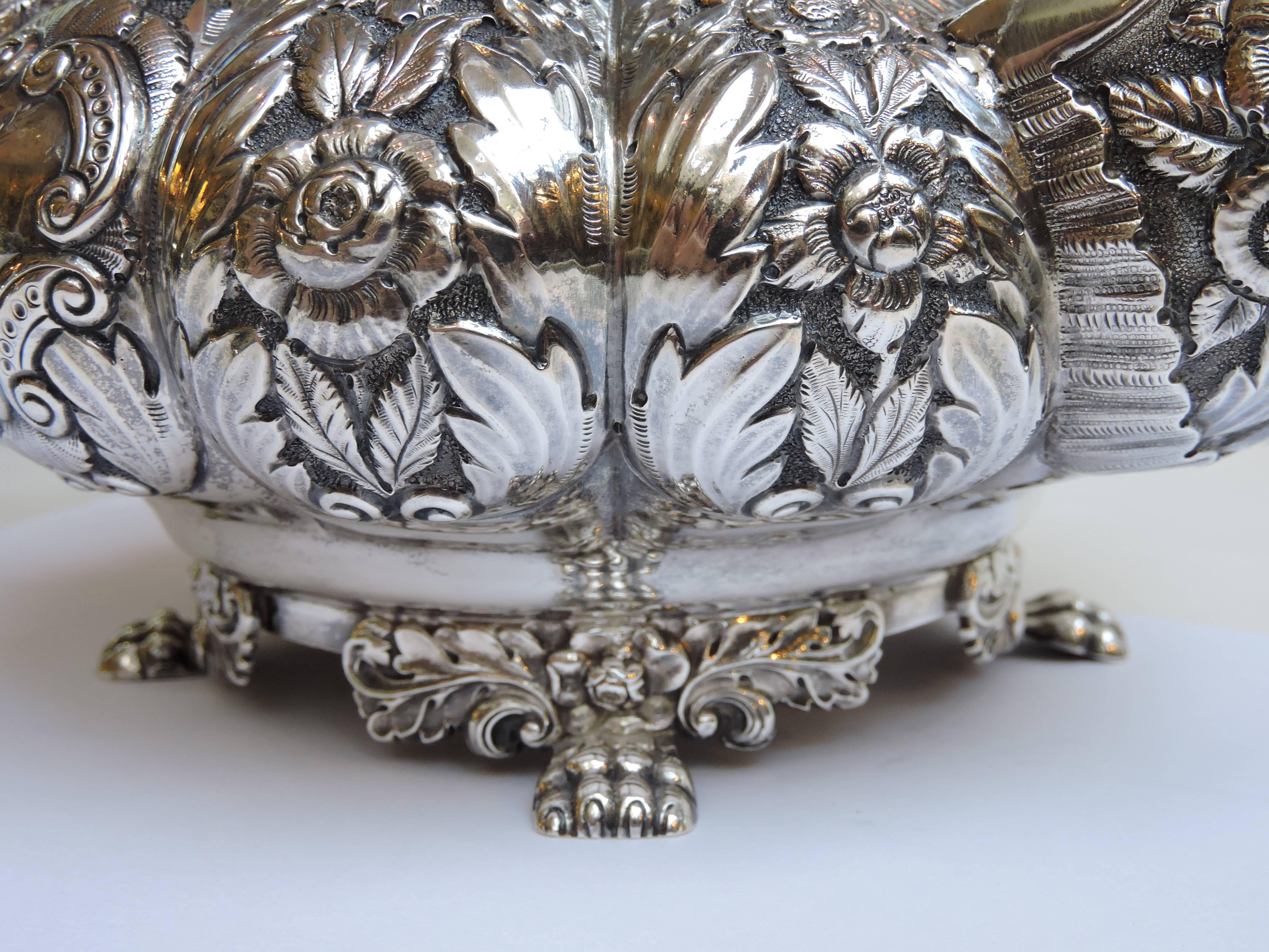 Four-Piece Irish Sterling Tea Service, Charles Marsh, Dublin, Dated 1834 In Excellent Condition For Sale In Toronto, ONTARIO