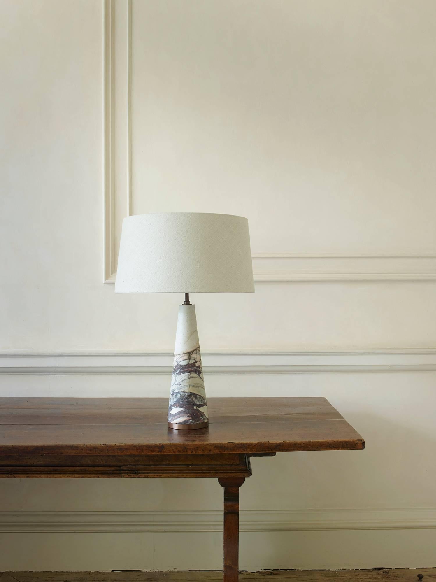 Limited Edition Marble Cone Light by Rose Uniacke In Excellent Condition In London, GB