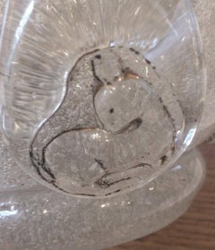 Art Deco Bubble Glass Vase