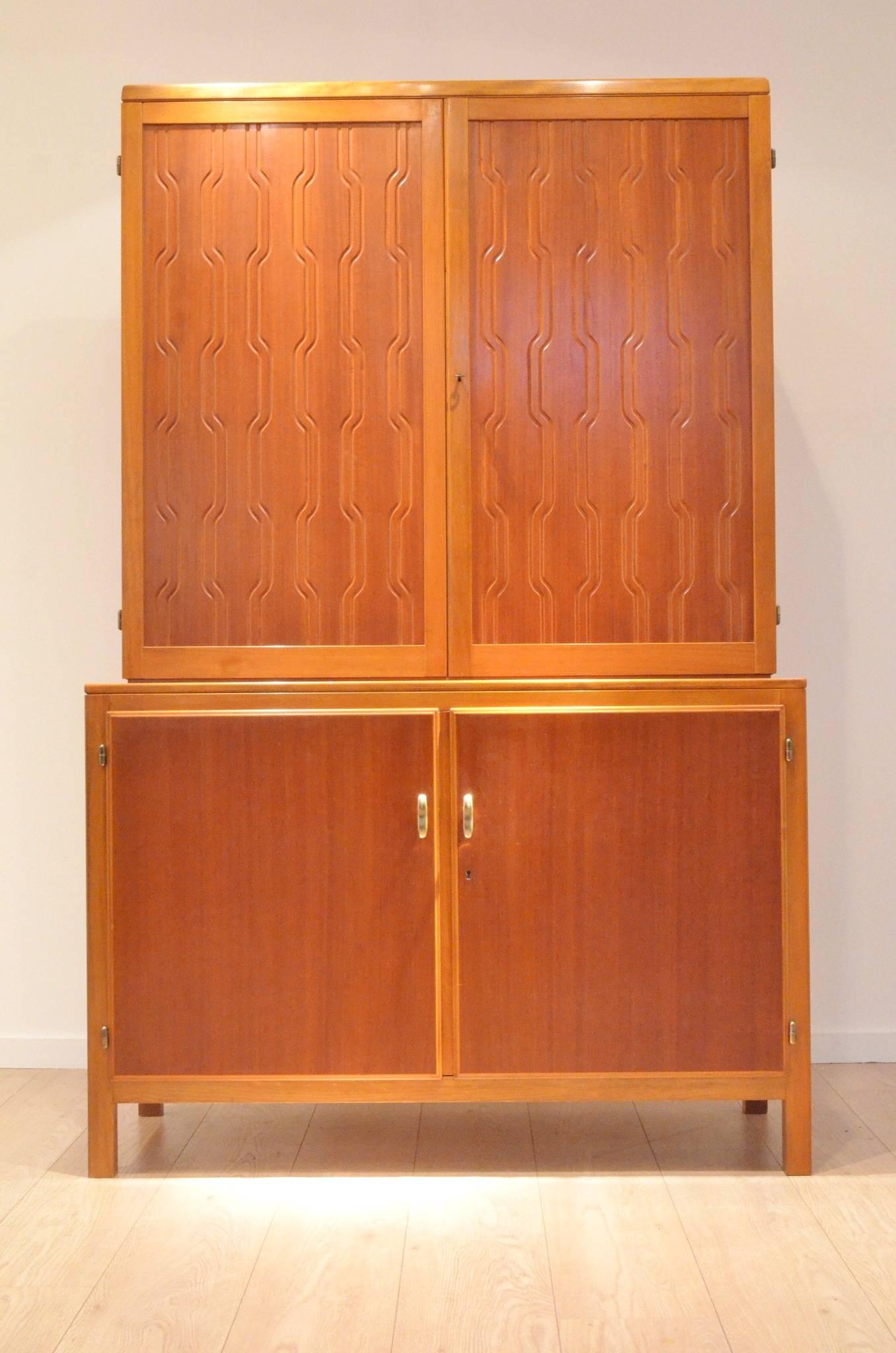 David Rosén Exotic Wood Cabinet by Nordiska Kompaniet, 1953, Sweden 1