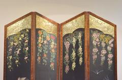 French Art Nouveau Paravan Room Divider Screen, Paul Poiret, Ateliers Martine