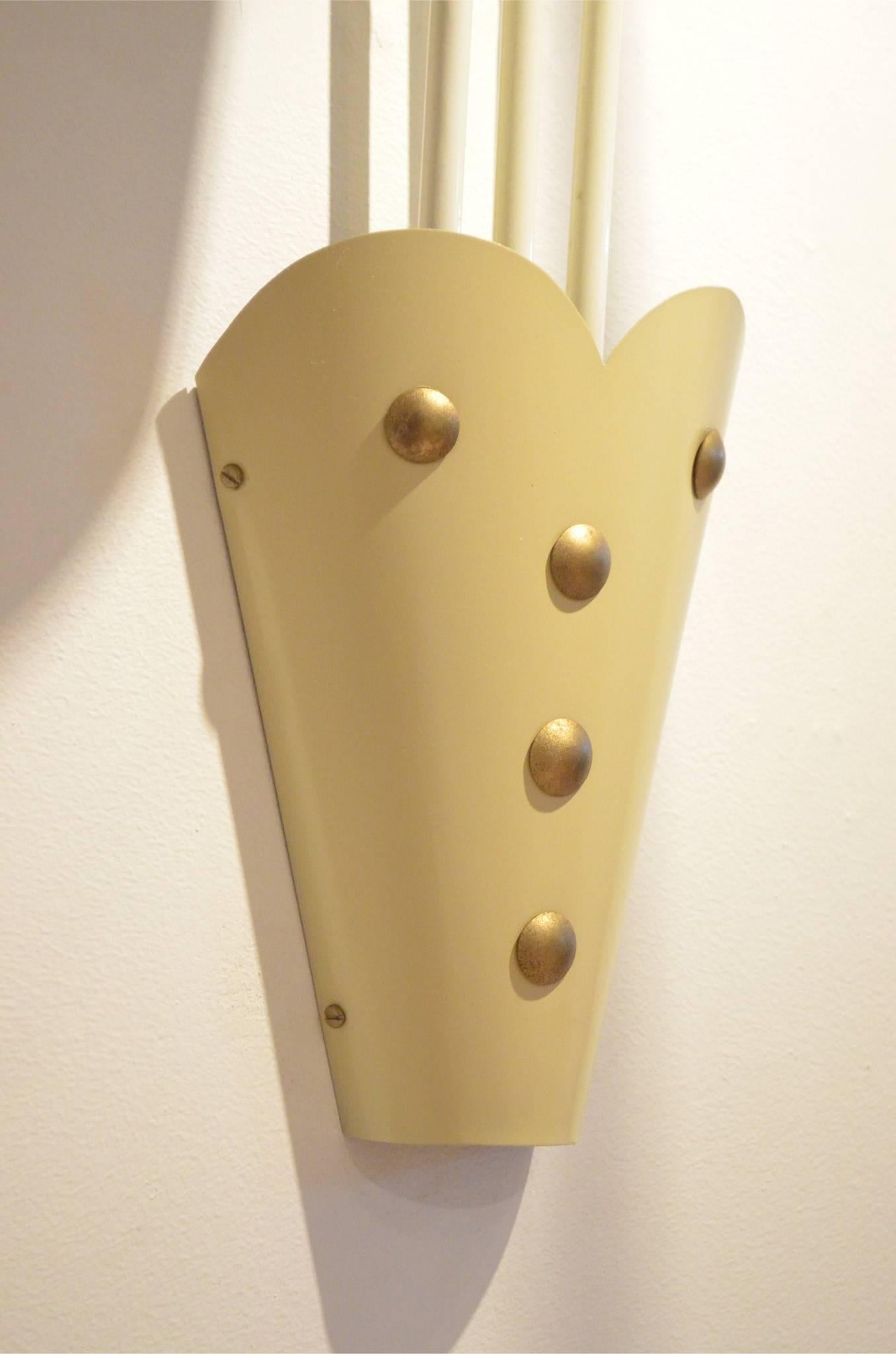 Mid Century XL French Theater Wall Sconces, 1950s 1