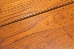 French Midcentury Pierre Chapo Style Brutalist Oakwood Dining Chairs