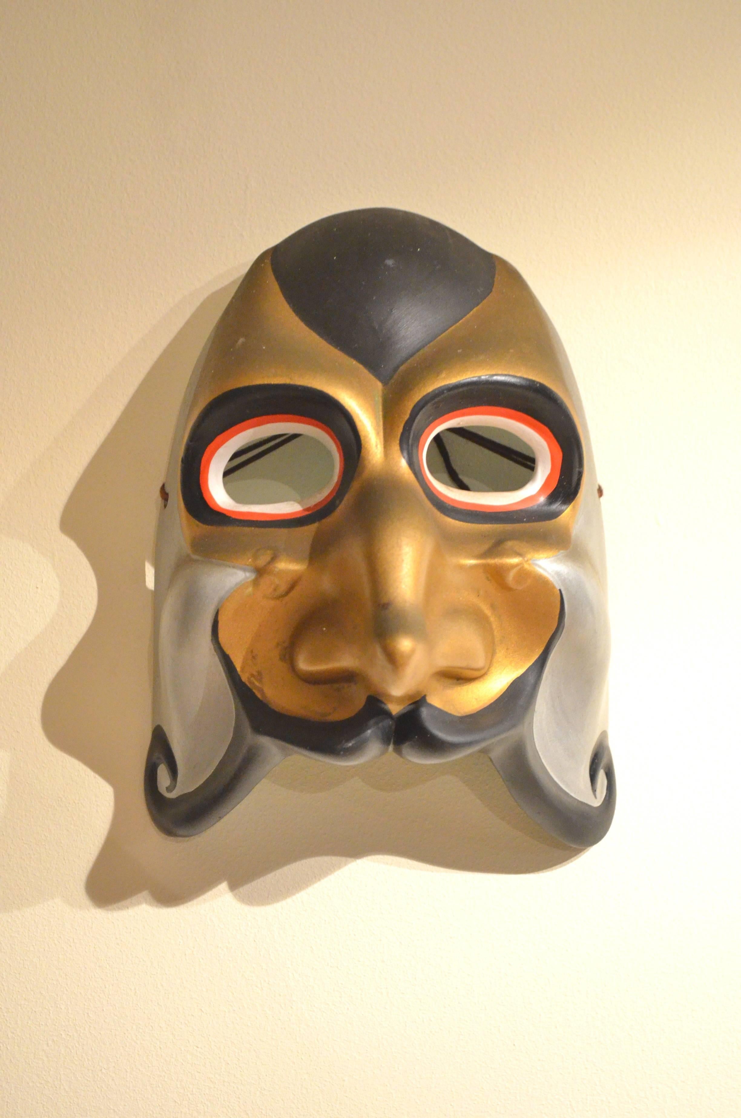 Italian 11 x Selection of 1970s Traditional Ceramic Venetian Carnaval Masks