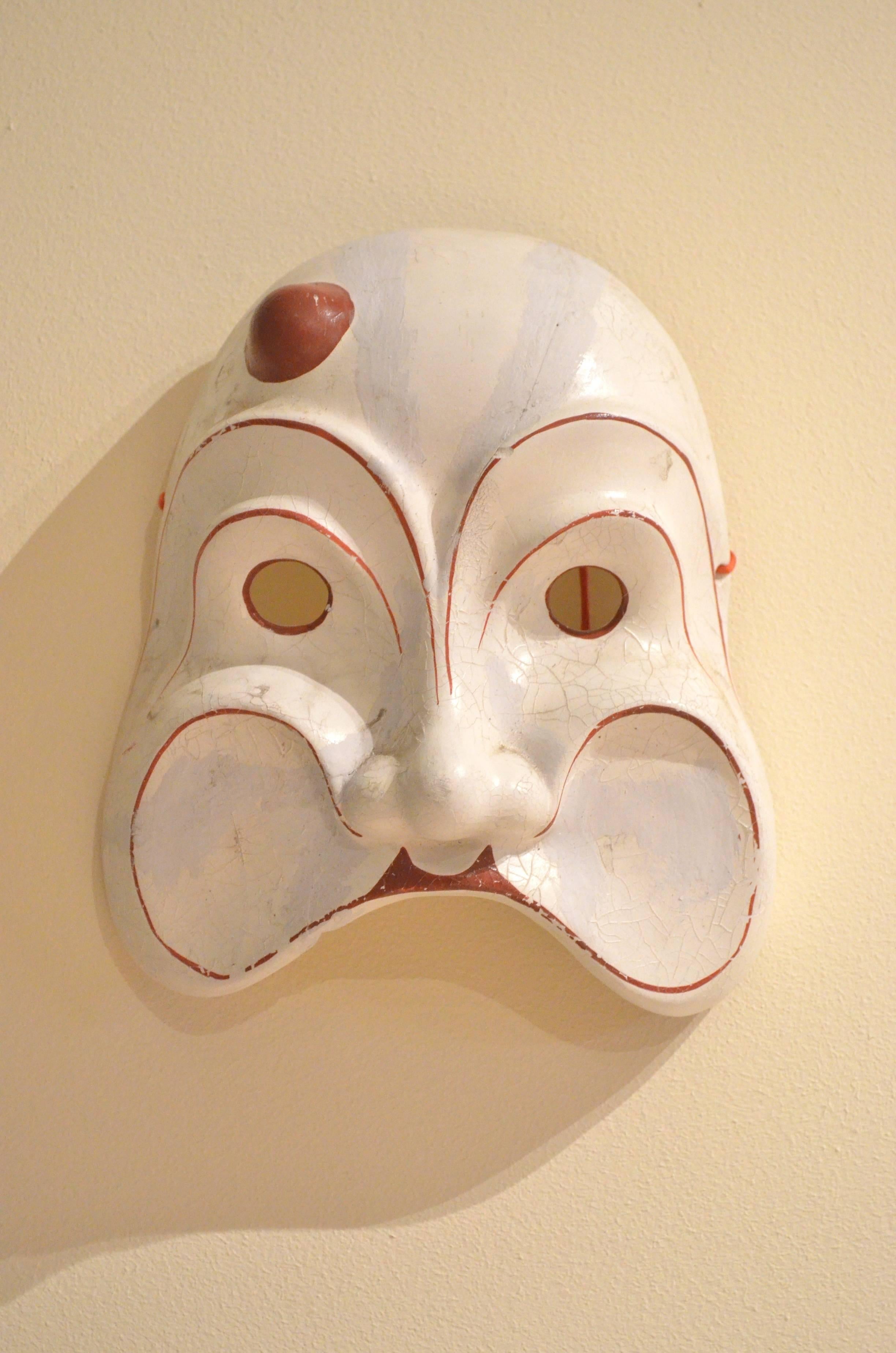 Plaster 11 x Selection of 1970s Traditional Ceramic Venetian Carnaval Masks