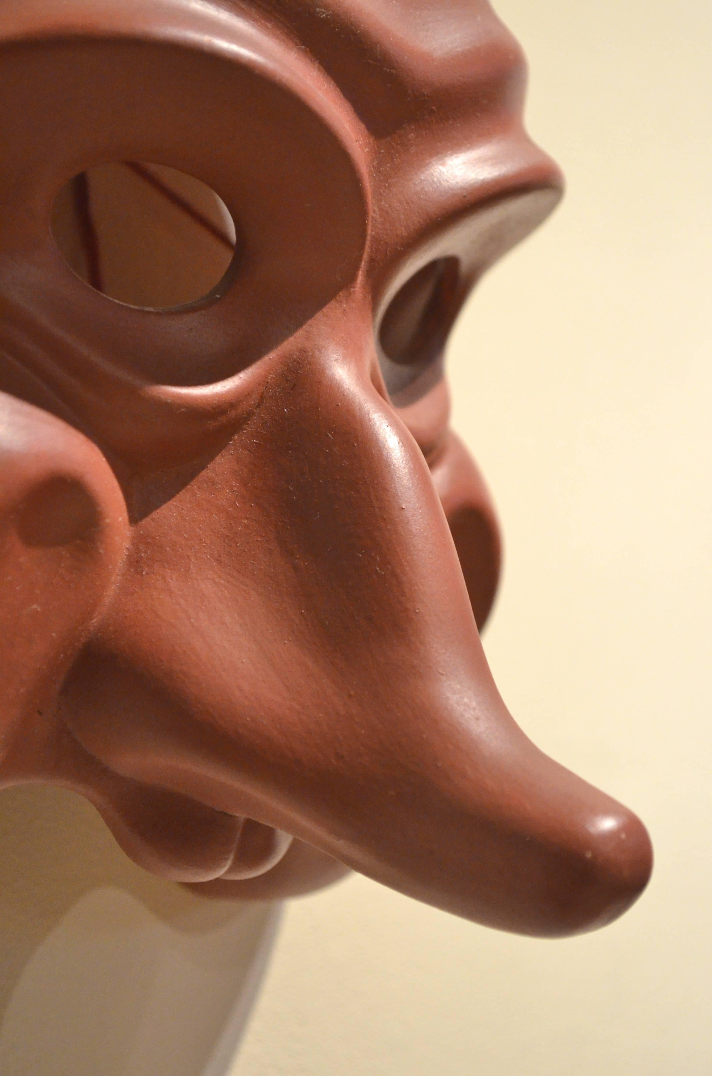 Folk Art 11 x Selection of 1970s Traditional Ceramic Venetian Carnaval Masks