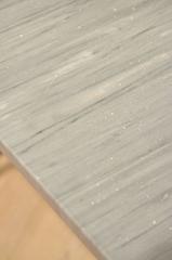 Attributed to Michel Dufet Polished Zinc and Grey Turquin Marble Vanity Table