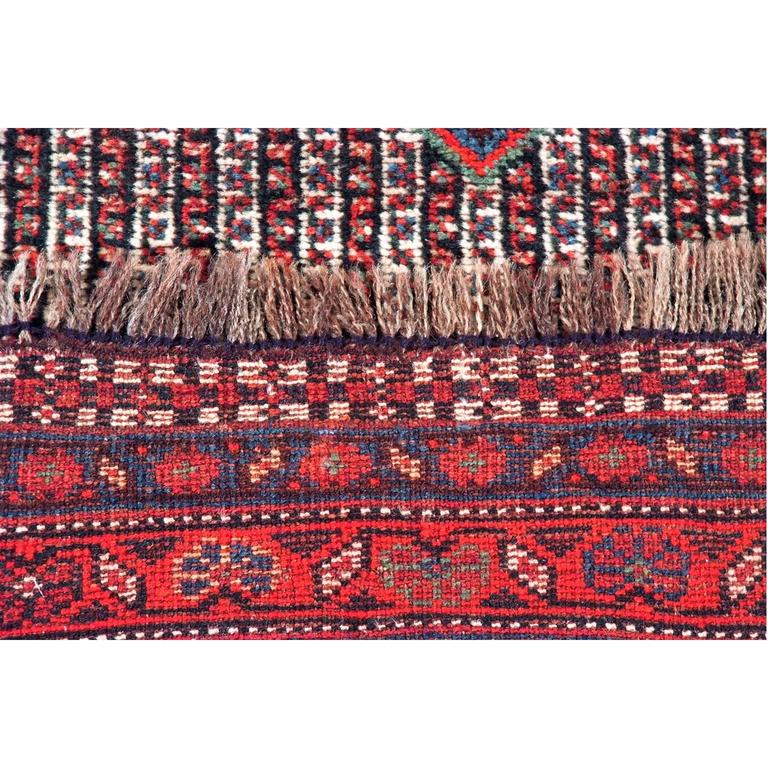 Late 19th Century Qashqai' Khamseh Confederation Wool Rug For Sale at