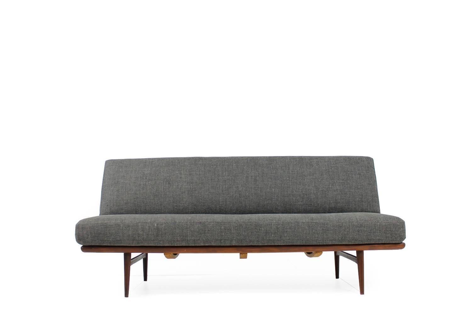 1950s Teak Daybed, Mid-Century Modern Danish Modern Lounge Sofa Prototype 2