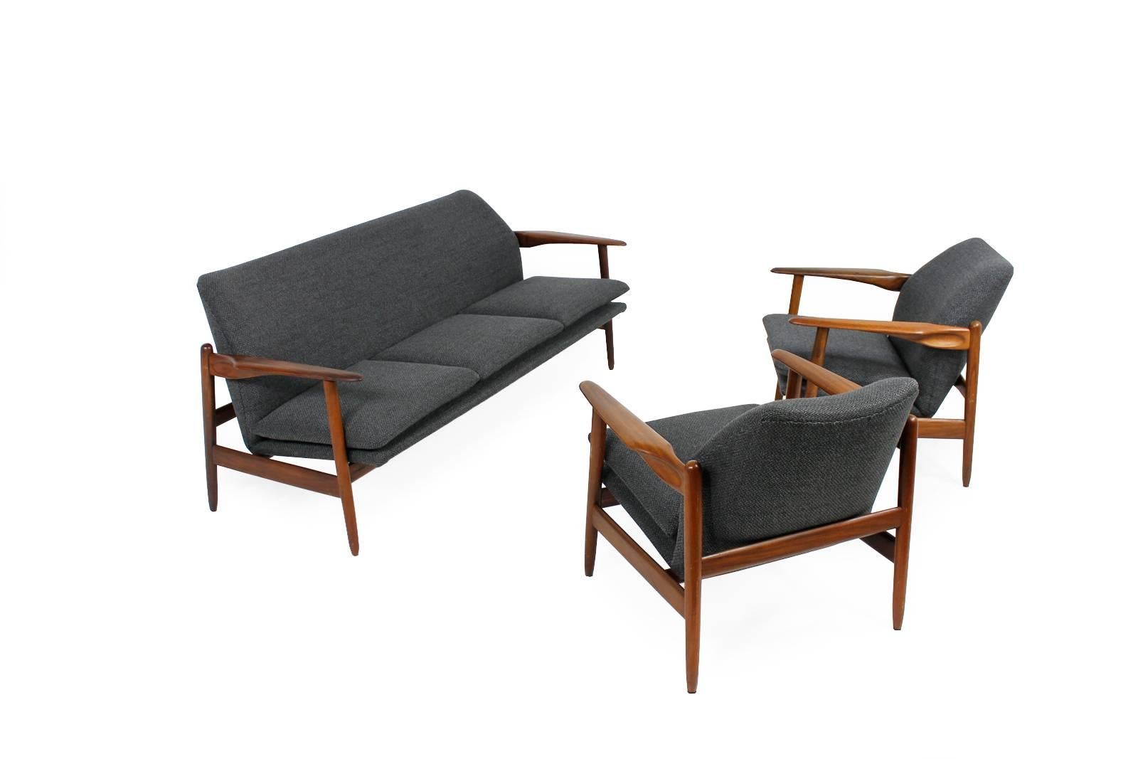 Amazing & Rare Pair of 1960s Organic Danish Teak Easy Chairs, Mid-Century Modern 2