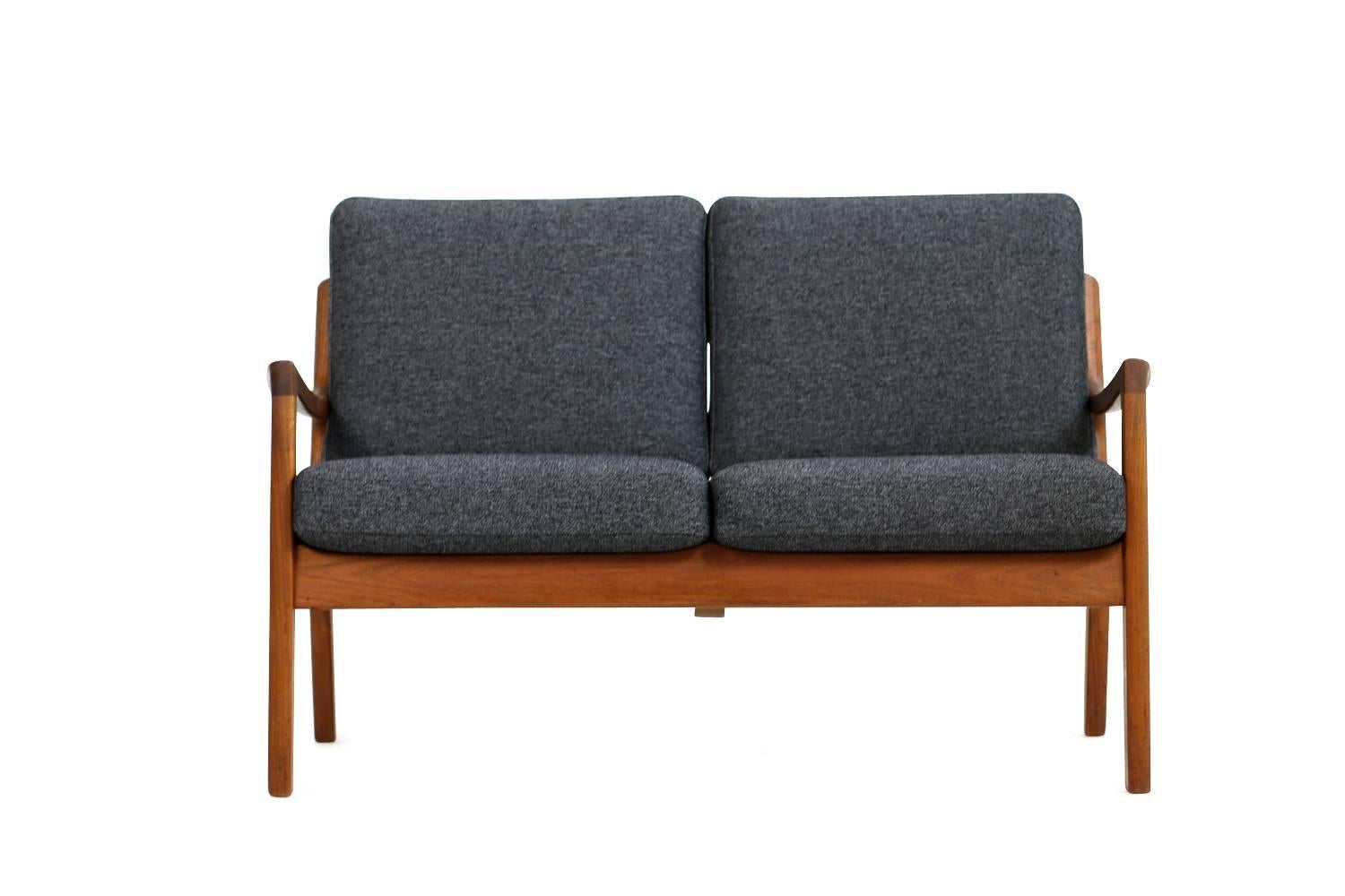 Mid-20th Century Ole Wanscher 1960s Teak Two-Seat Sofa Senator Series Danish Modern 'a'