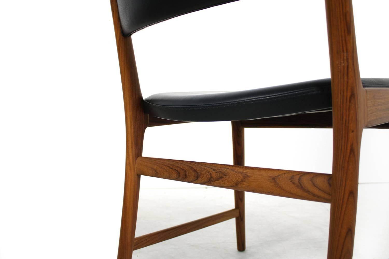 Six Rosewood Chairs Kai Lyngfeldt Larsen for Søren Willadsen, Denmark, 1960s In Excellent Condition In Hamminkeln, DE