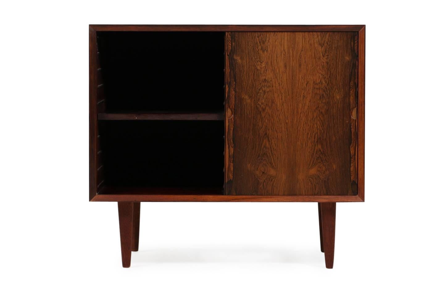 Beautiful Poul Cadovius rosewood sideboard with sliding doors. (no. 2).
Very good condition, another matching sideboard available, pls. check our storefront.
 