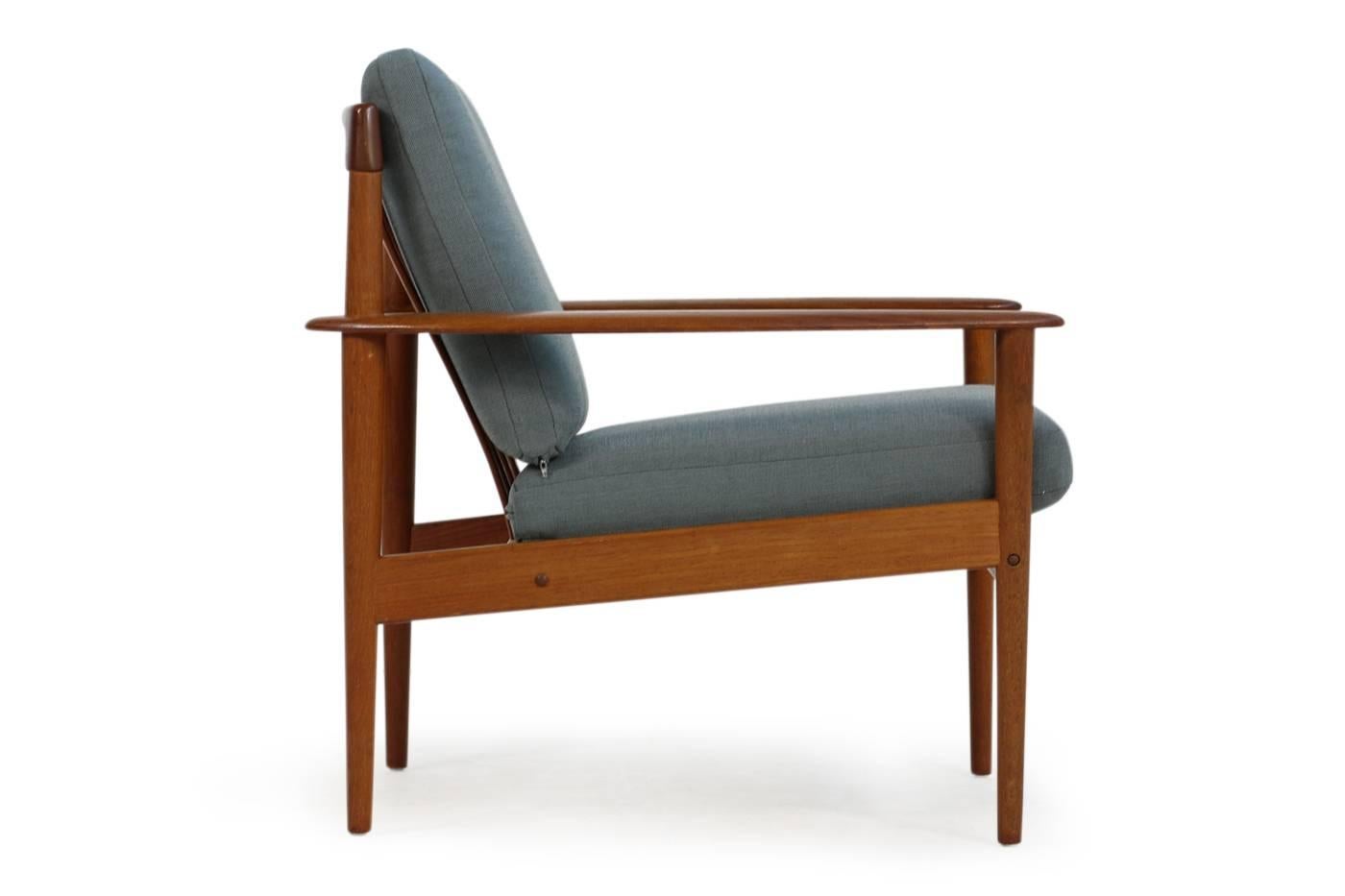 Mid-Century Modern Very Rare Danish Modern Grete Jalk Teak Easy Chair Mod. PJ 56/1 Poul Jeppesen