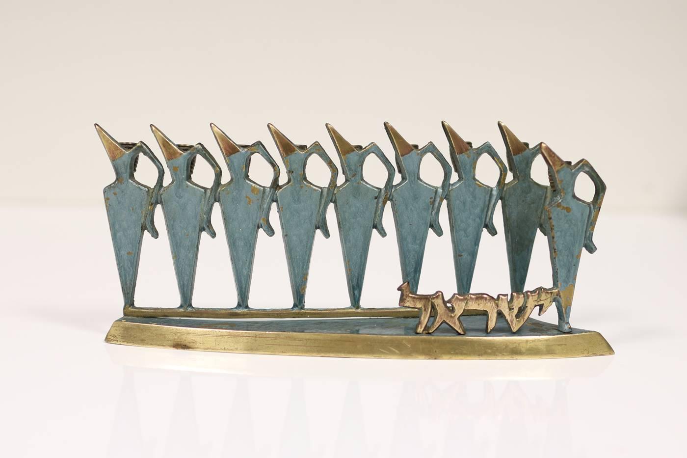 metal menorah