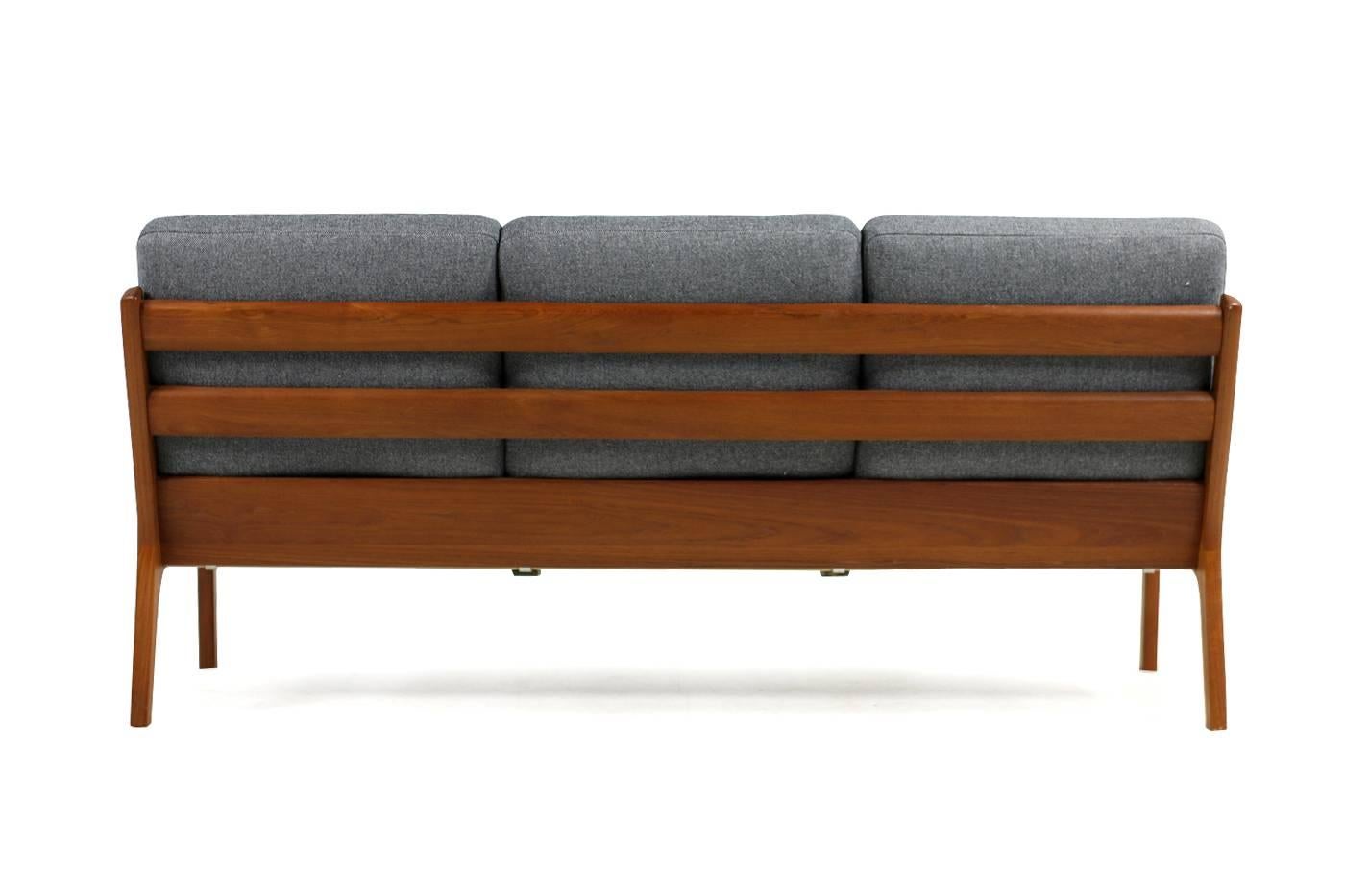 Beautiful 1960s Ole Wanscher Teak Three-Seat Sofa Senator Series Danish CADO 1
