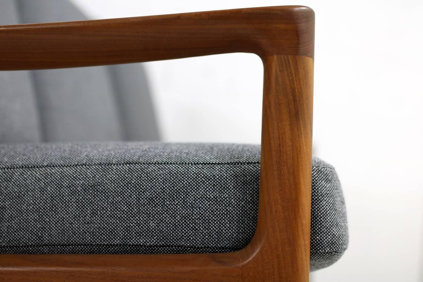 Mid-Century Modern Beautiful 1960s Ole Wanscher Teak Three-Seat Sofa Senator Series Danish CADO