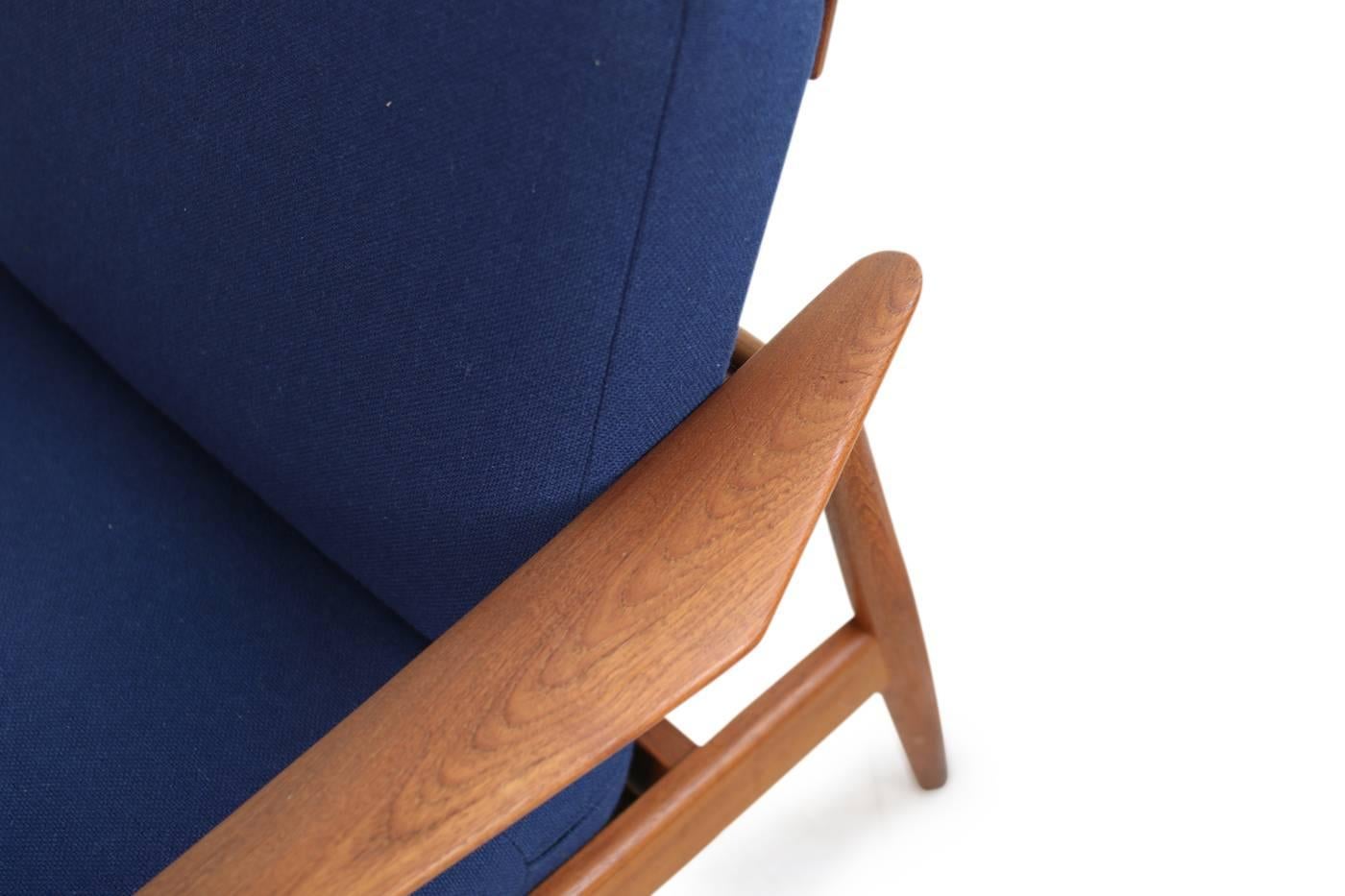 Rare Arne Vodder 1960s Teak Easy Chairs Mod. 164 Danish Modern Design In Excellent Condition For Sale In Hamminkeln, DE