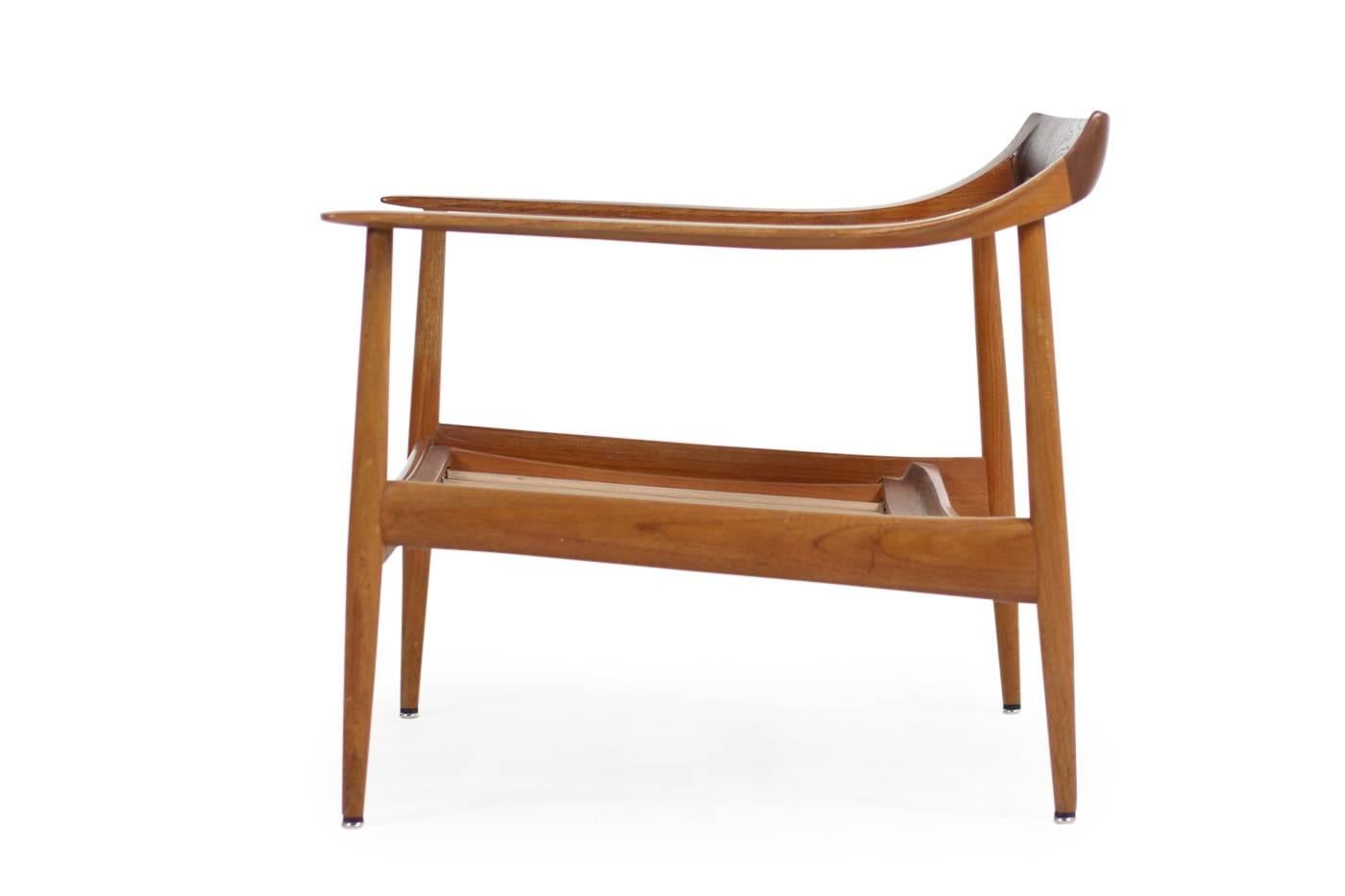 1960s Teck Easy Louhge Chair & Cuir Knoll Antimott Mid-Century Modern No. 1 3