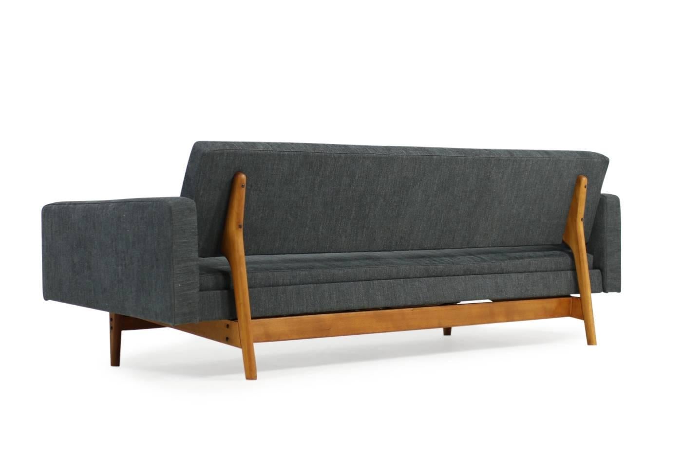 Fabric 1960s Daybed by Karl Erik Ekselius for Joc Sweden, Scandinavian Modern, Sofa