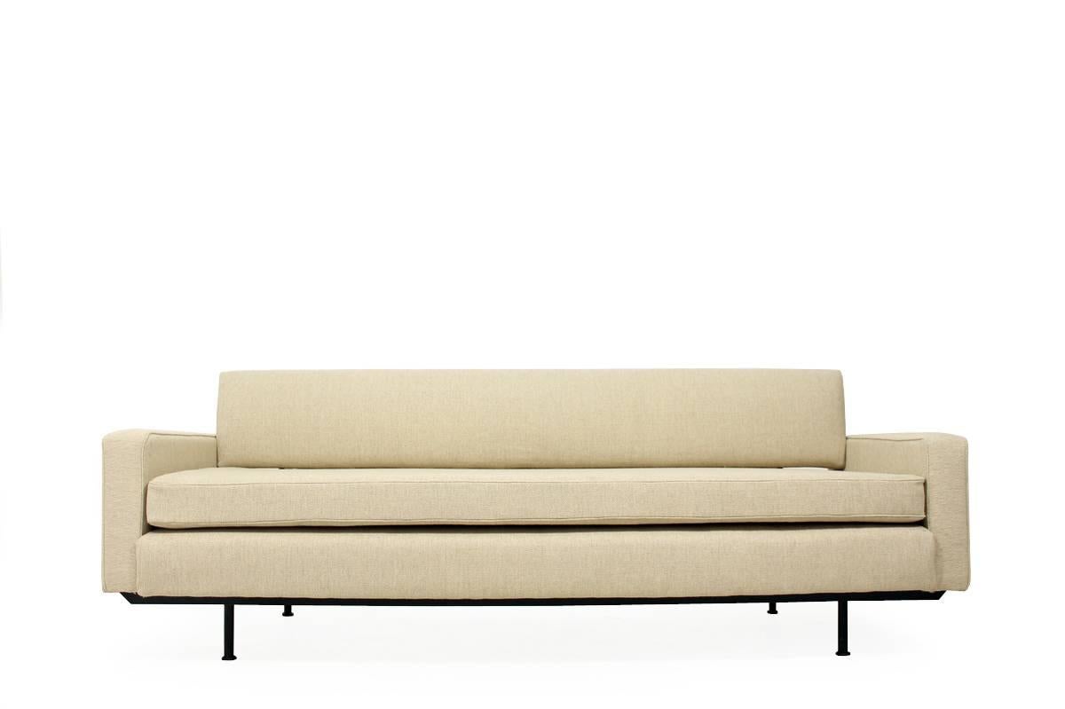 Mid-Century Modern Florence Knoll Daybed Model 702 Midcentury Sofa, Metal Frame, 1958