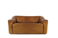 1970s De Sede DS 47 Vintage Buffalo Leather Cognac Sofa No. 3