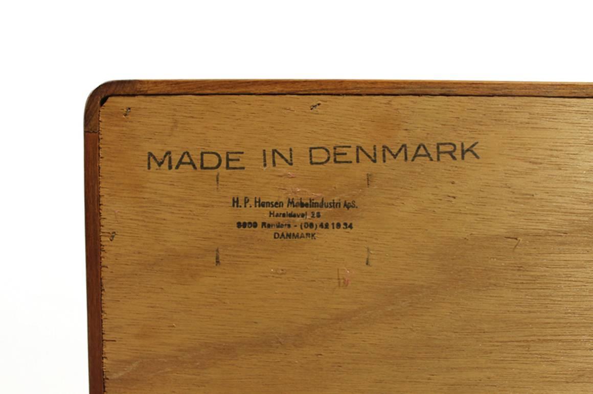 20th Century H.P. Hansen Danish Teak Sideboard Credenza, Denmaek, 1960s