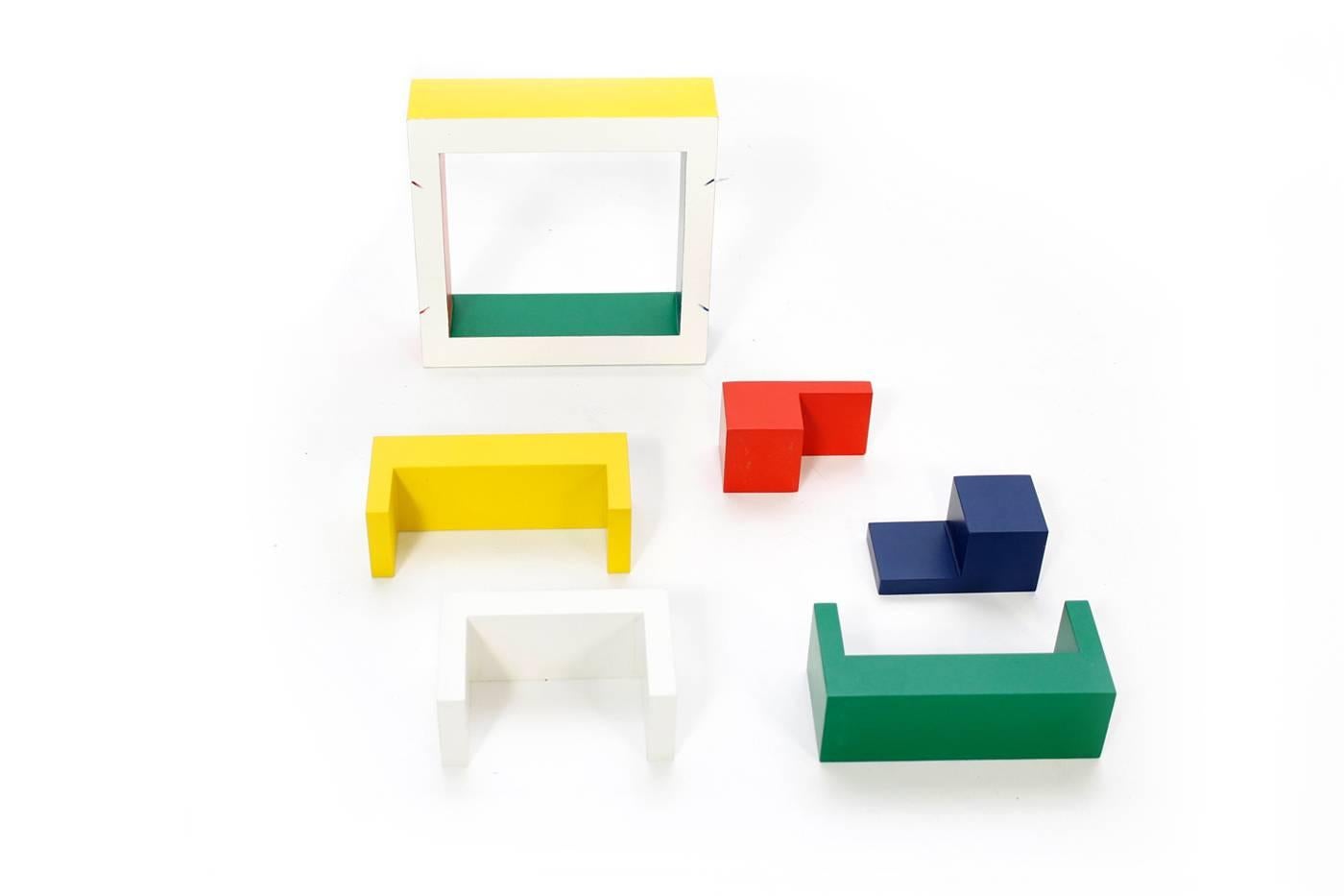 Swiss Architects Furniture Game and Puzzle, Willy Guhl for Vitra, Made of wood, 1960s