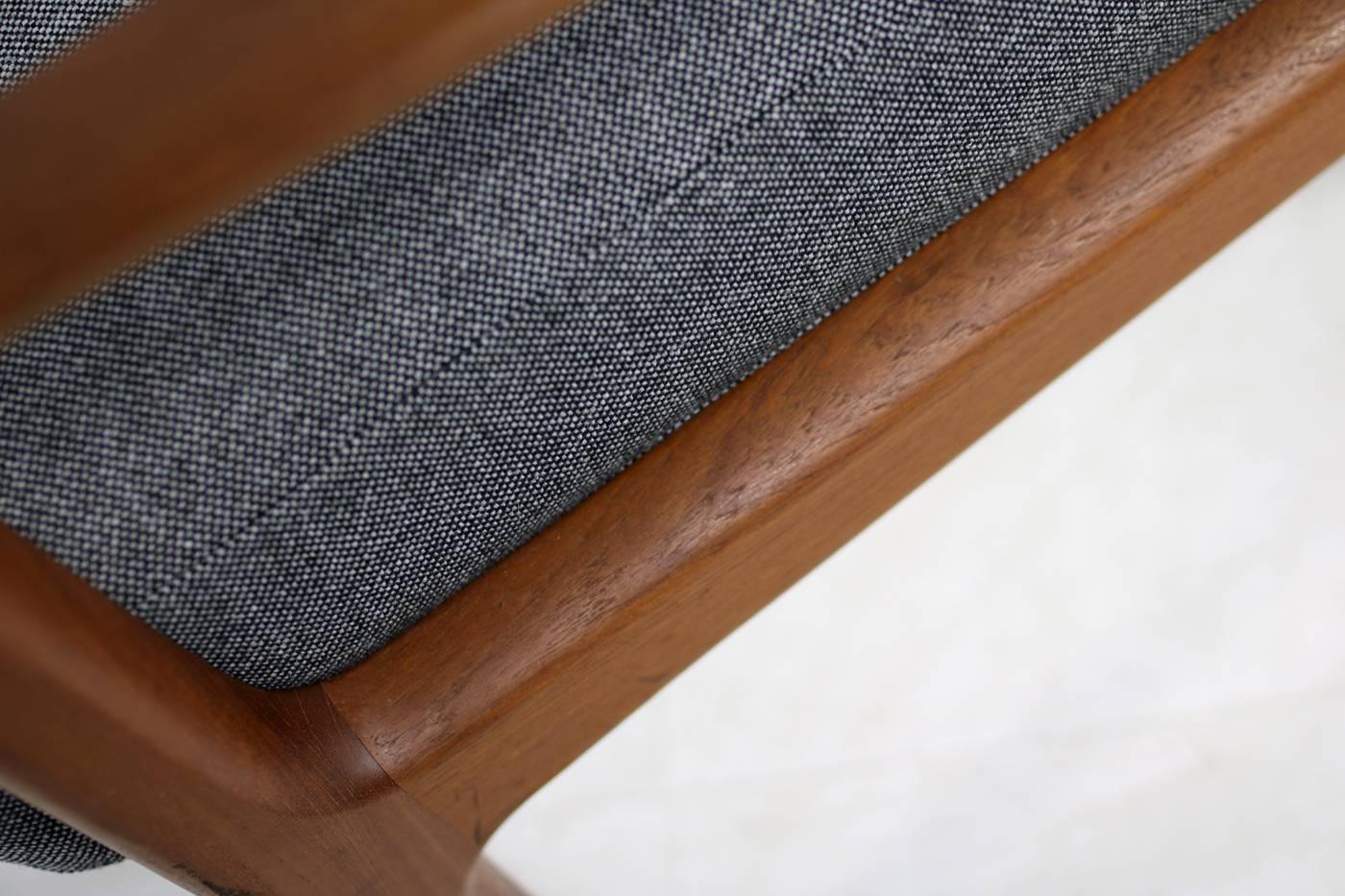 Beautiful 1960s Ole Wanscher Teak Three-Seat Sofa Senator Series Danish CADO 2