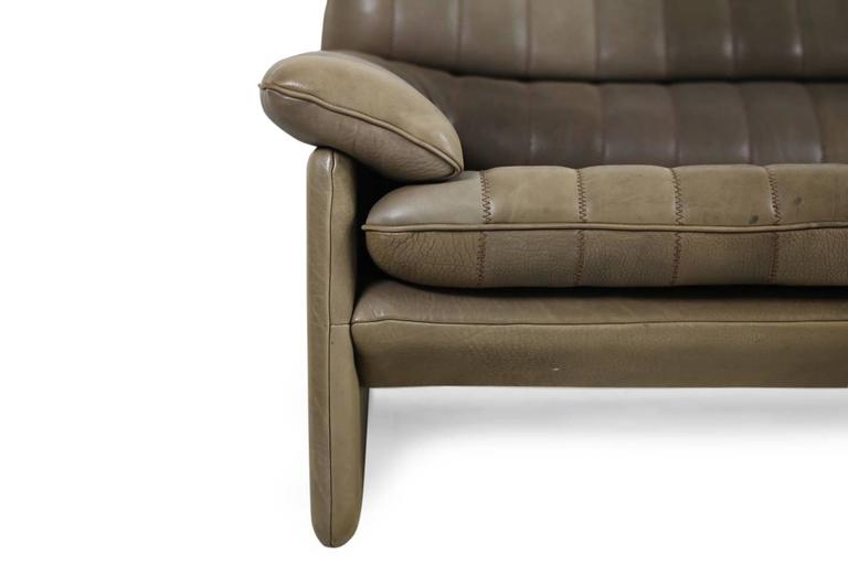 1970s De Sede Ds 86 Vintage Thick Leather Sofa Set High Quality Ds