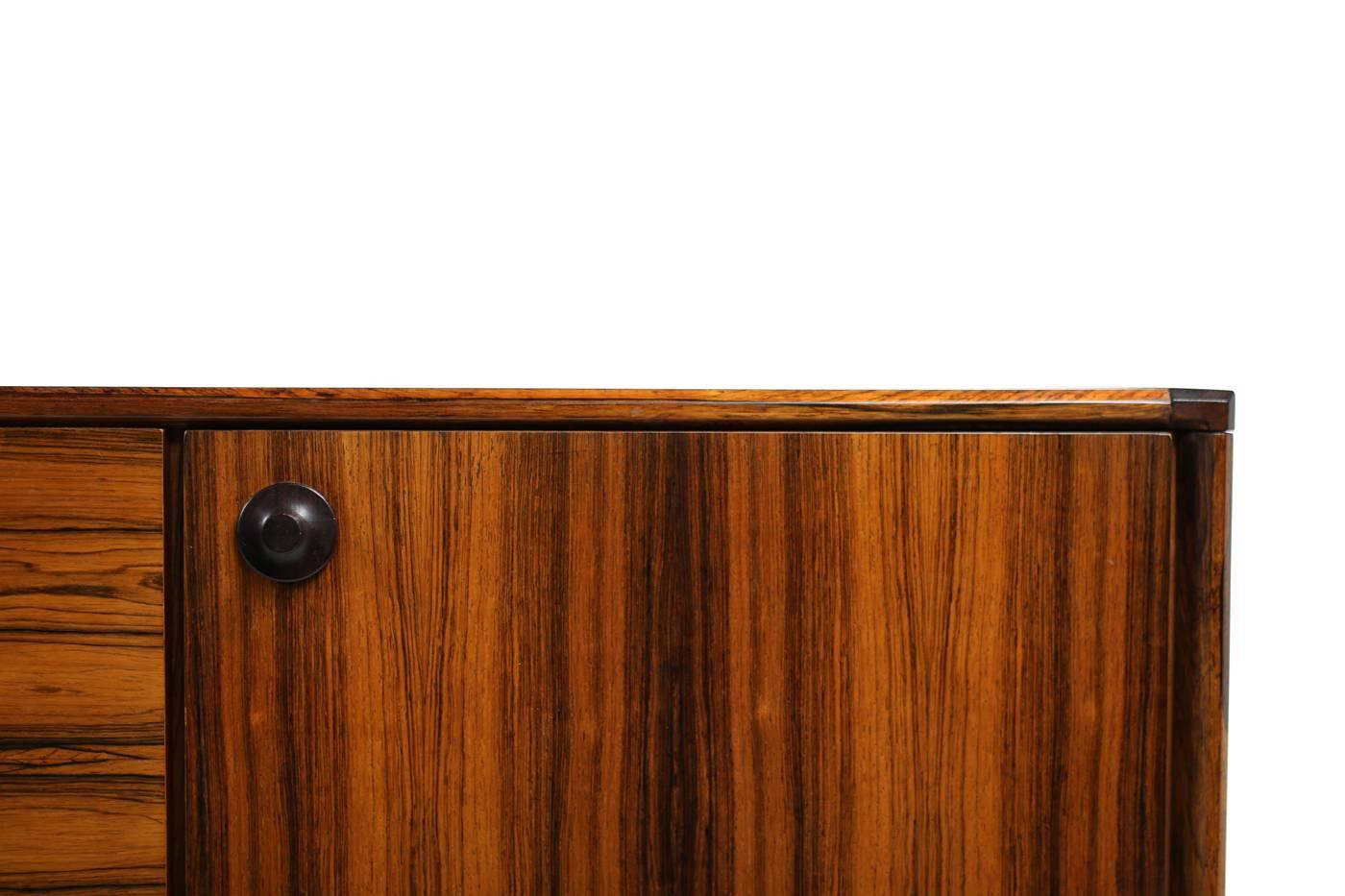 Mid-Century Modern Large 1960s Rosewood Sideboard by William Watting for Fristho with Iron Base For Sale