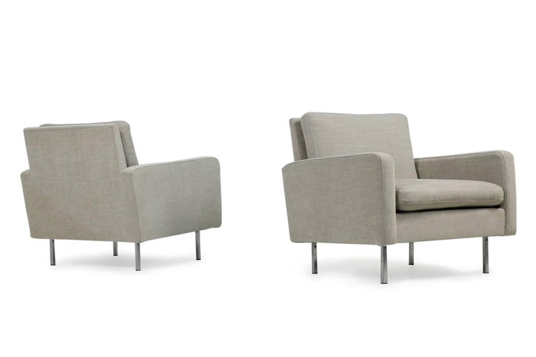 Danish Pair of 1960s Florence Knoll Lounge Chairs Model 25 BC for Knoll International For Sale