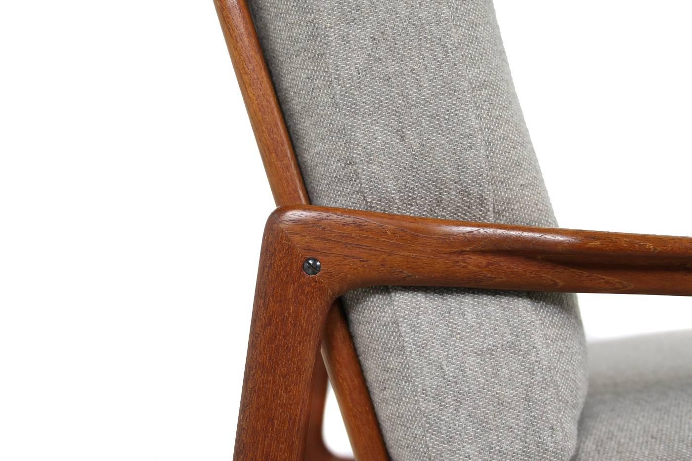 Mid-20th Century Pair of 1960s Danish Modern Teak Vintage Easy Chairs Mid-Century Modern